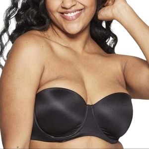 Auden Lightly Lined Strapless Underwire Bra Size 32DD